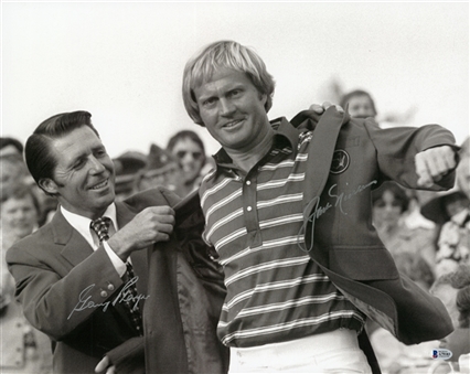 Jack Nicklaus and Gary Player Signed 16x20 Photograph (Beckett)